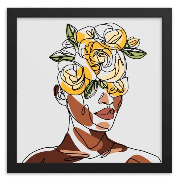 La Couronne des Fleurs Framed Art Print