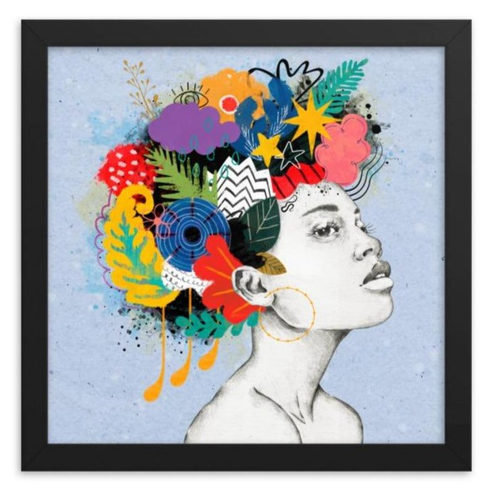 Crown of Colors Framed Art Print