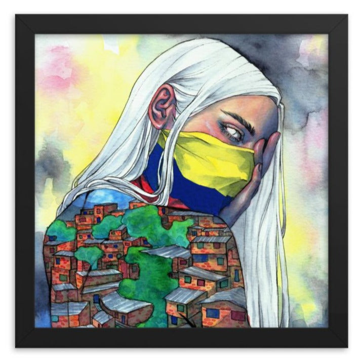 Colombia Love Framed Art Print