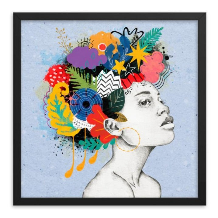 Crown of Colors Framed Art Print