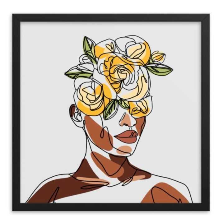 La Couronne des Fleurs Framed Art Print