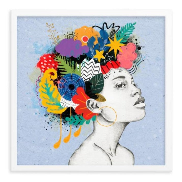 Crown of Colors Framed Art Print