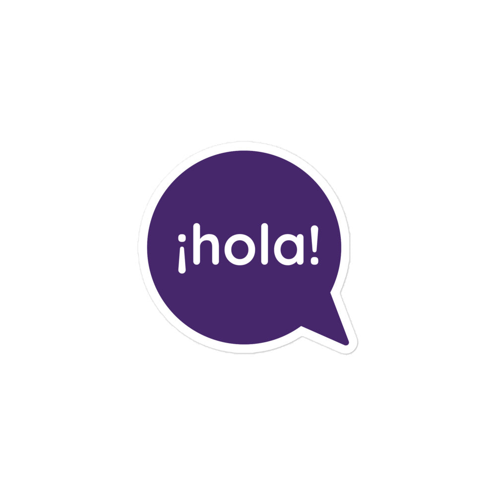 Holla Sticker Hola Sticker - gabo and mateo designs