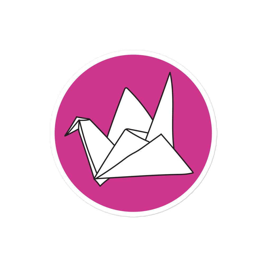 Origami Crane Sticker