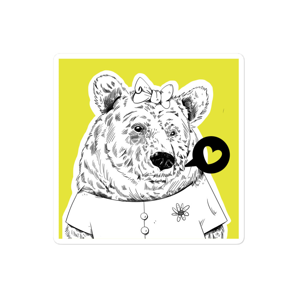 Kuma-san the Bear Sticker