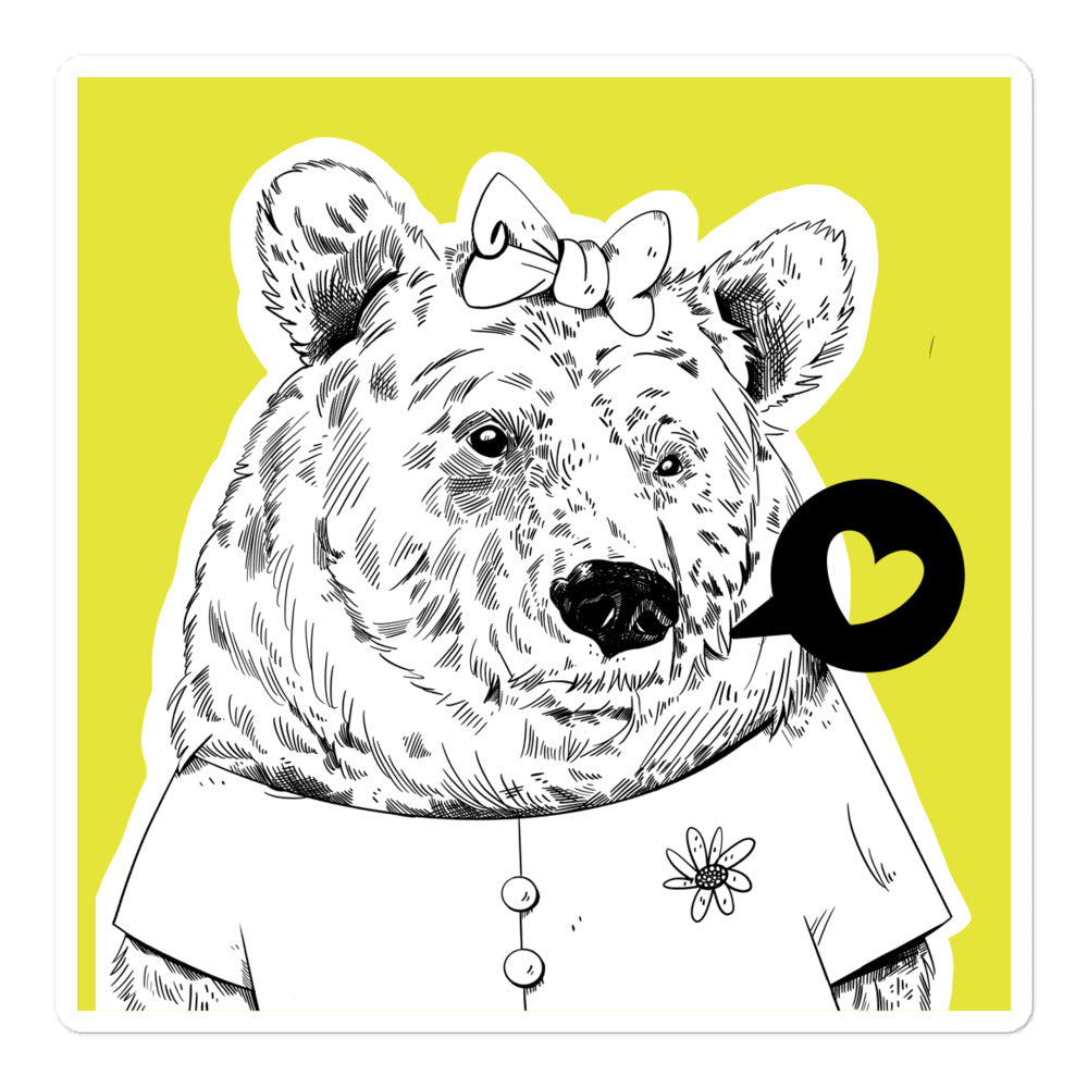 Kuma-san the Bear Sticker