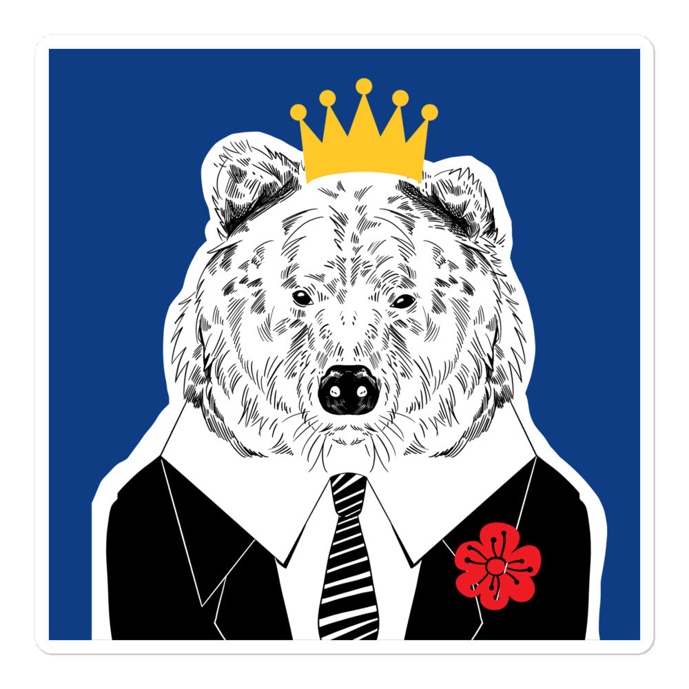 Kuma-san the Bear II Sticker