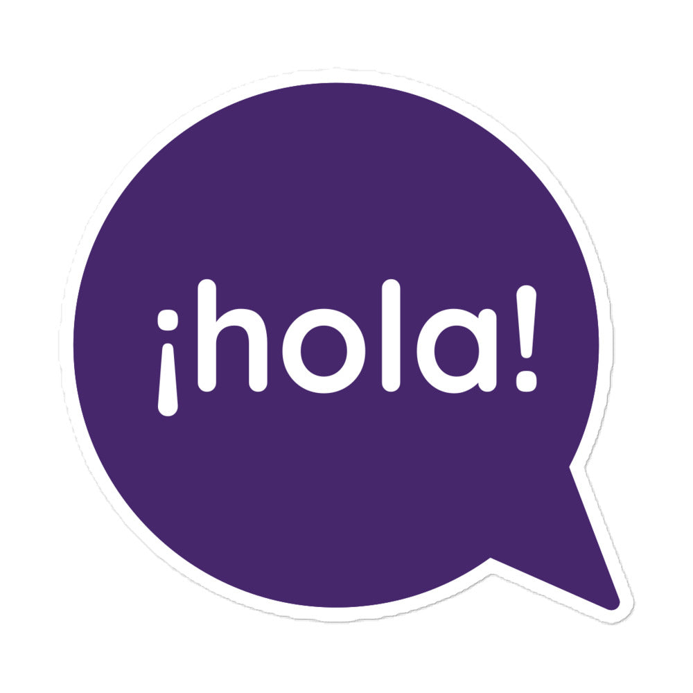Holla Sticker Hola Sticker - gabo and mateo designs