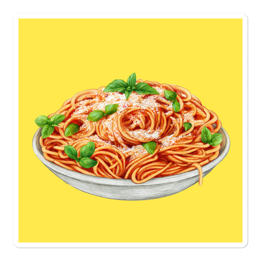 Spagh Sticker Spaghetti Sticker - gabo and mateo designs