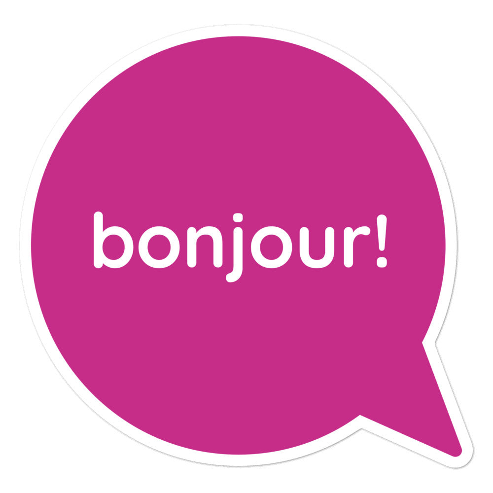 Bonjour Sticker