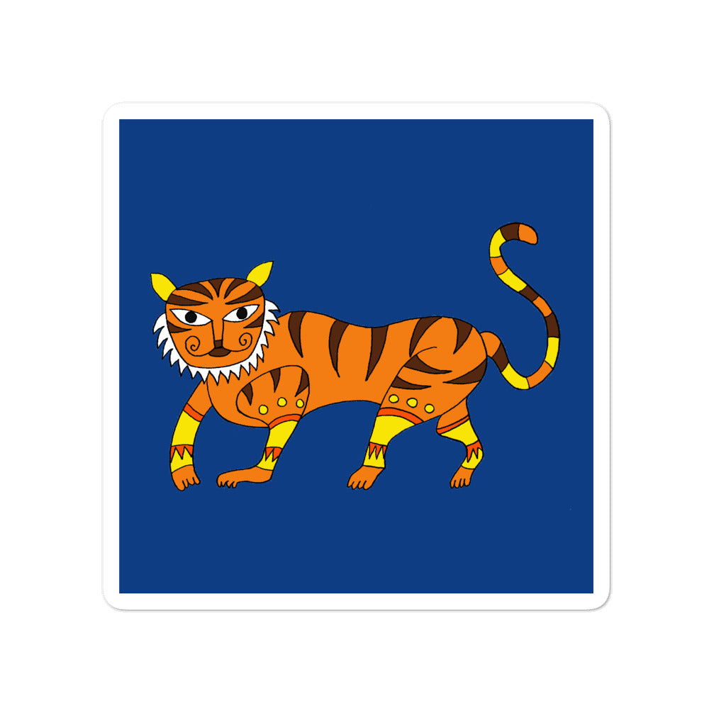Madhubani Tiger Sticker