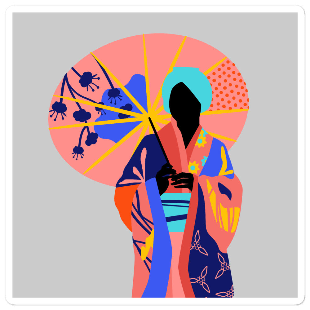 Japanese Kimono Sticker