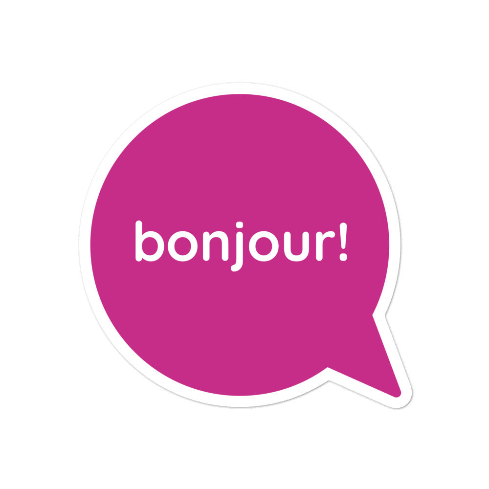 Bonjour Sticker