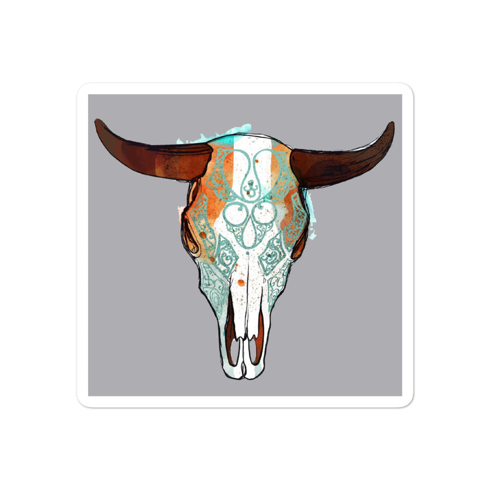 Bull Horns Sticker