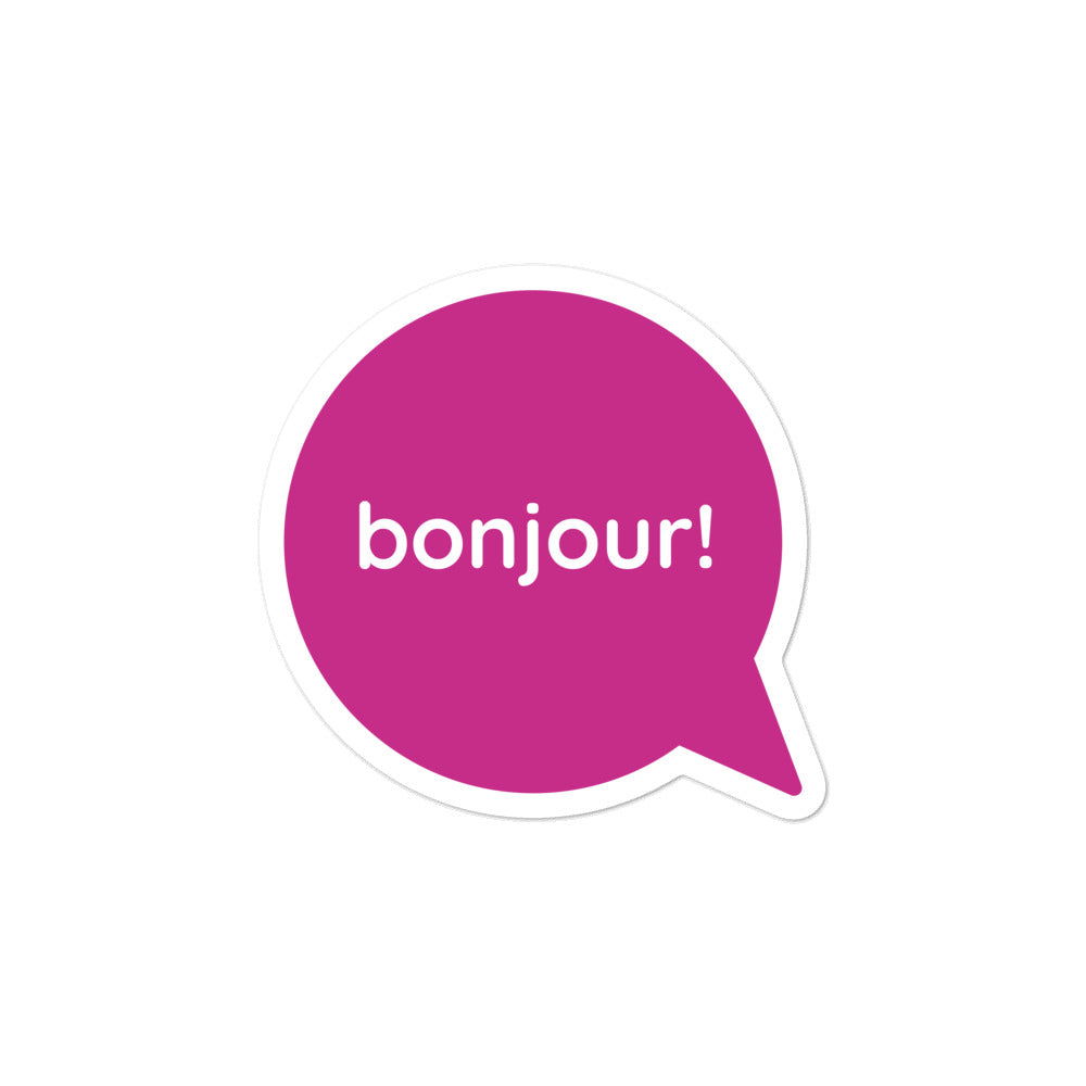 Bonjour Sticker