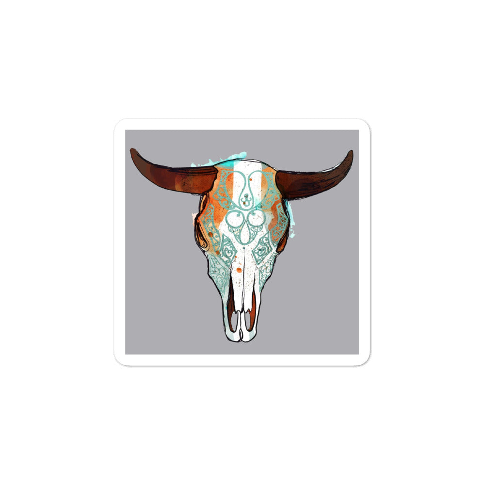 Bull Horns Sticker