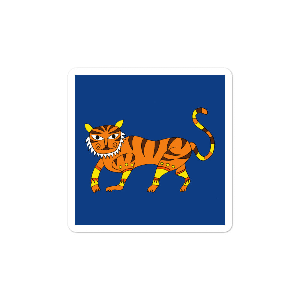 Madhubani Tiger Sticker