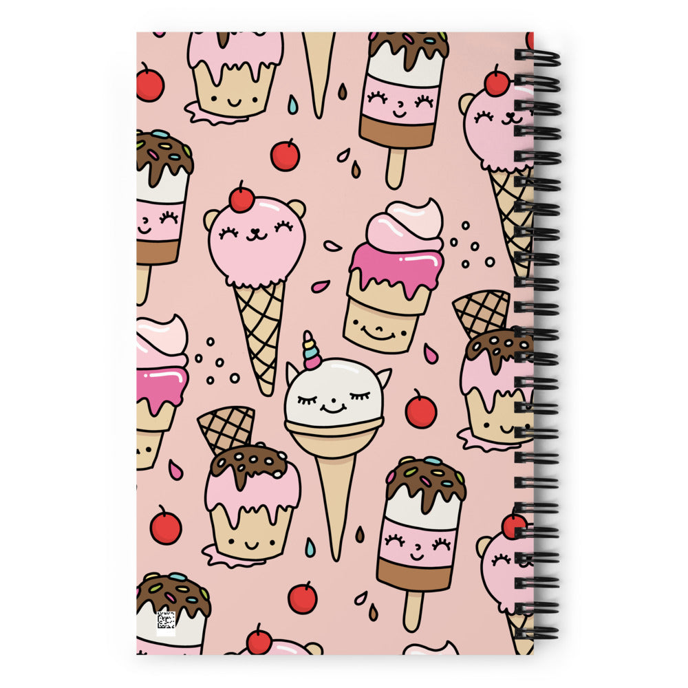 Kawaii Ice Cream Notebook