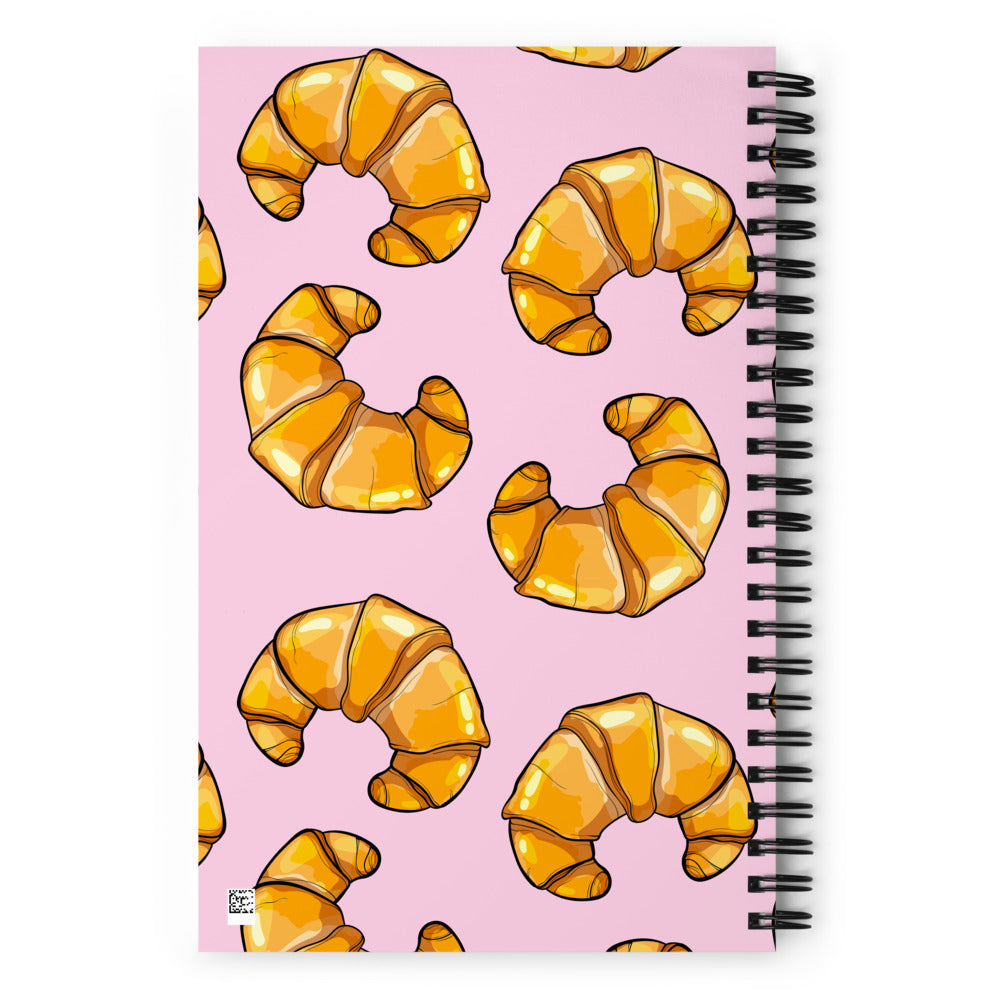 Croissant Notebook (Pink)