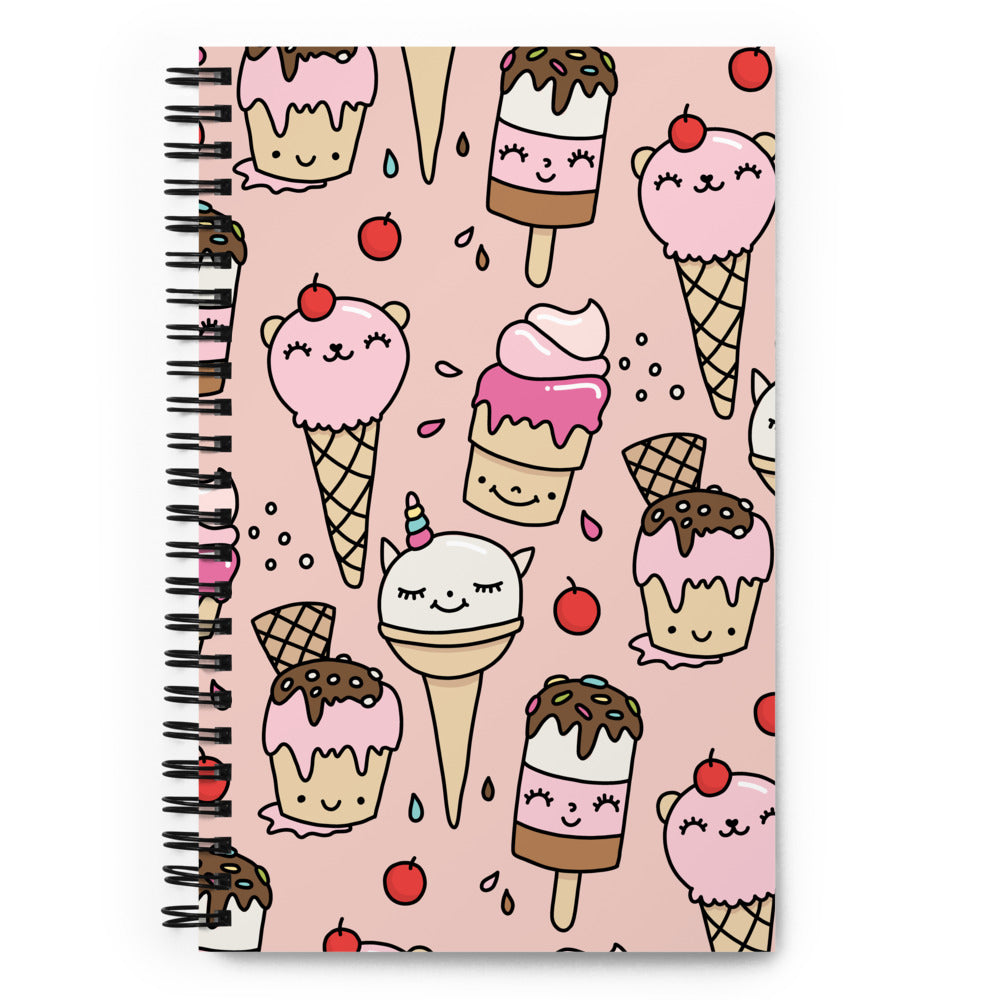 Kawaii Ice Cream Notebook